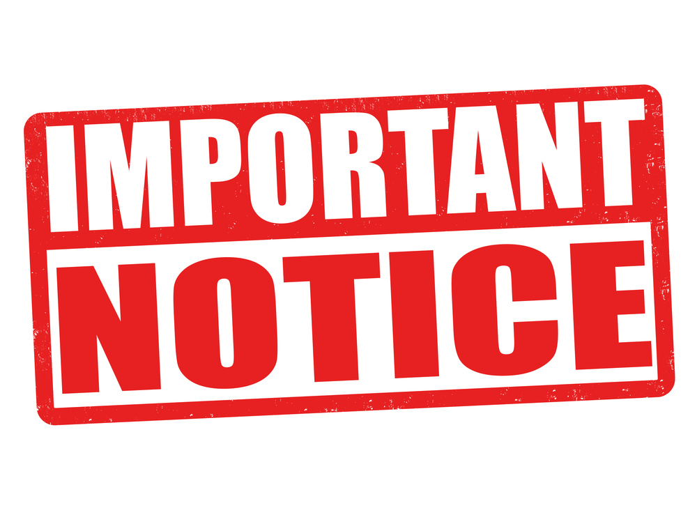 important notice clip art