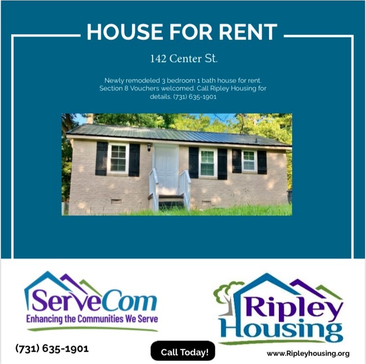 House for rent flyer. All information on the flyer is listed above.
