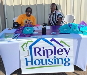 People from Ripley Housing at the Health Fair for Lauderdale County Medical Clinic Health Fair on August 8, 2025