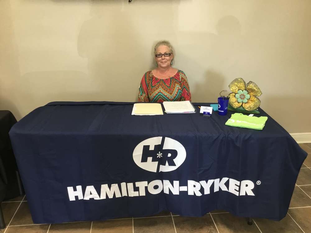 Hamilton-Ryker table at job fair