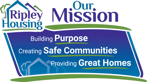 Ripley Housing's mission is building purpose, creating safe communities, and providing great homes.